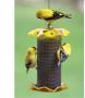 Bird's Choice 1 qt. Yellow Nyjer Seed Forever Feeder with Stainless Steel Screen