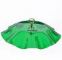 Bird's Choice Green Protective Cover for Hanging Bird Feeder with Scalloped Edges