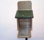 Bird's Choice Recycled Plastic Squirrel Feeder Munch Box in Taupe and Green