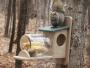 Birds Choice Recycled Plastic Squirrel Jar Feeder in Taupe and Green 