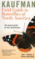 Peterson Books Kaufman Field Guide to Butterflies of North America