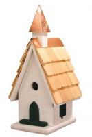 Heartwood Country Wildwood Church Birdhouse, White