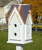 Heartwood Victorian Mansion Birdhouse, Bright Copper Roof