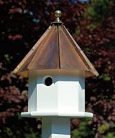 Heartwood Oct-Avian Birdhouse, Brown Patina Roof