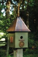 Heartwood Songbird Suite Birdhouse, Dark Olive