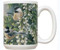 Fiddler's Elbow Springtime Jewel Chickadee 15 oz Mug