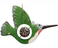 Bobbo Hummingbird with Food Skewer Feed Ball Suet Feeder