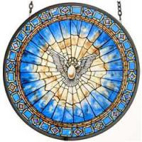 Glassmasters Holy Spirit Roundel Suncatcher
