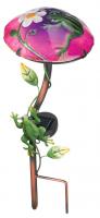 Regal Art & Gift Solar Mushroom Stake Frog