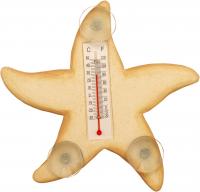 Songbird Essentials Cream Starfish Small Window Thermometer