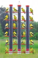Songbird Essentials Triple Tube Finch Bird Feeder