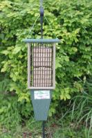 Songbird Essentials Double Suet Bird Feeder Hunter Green Driftwood