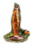 Woodlink Audubon Series 10 Ounce Oriole Bird Feeder, Cut Glass Amber