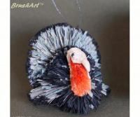 Brushart Turkey Ornament