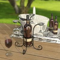 Panacea Wine & Bottle Glasses Caddy