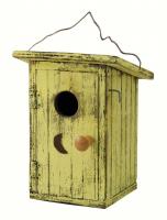 Songbird Essentials Birdie Loo Yellow Birdhouse