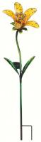 Regal Art & Gift Solar Tiger Lily Stake, Yellow