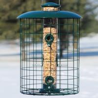 Woodlink Caged Seed 6 Port Tube Bird Feeder