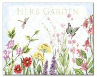 Counter Art Herb Garden Glass Cutting Board 12x15