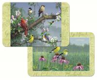 Counter Art Beautiful Songbirds Reversible Placemat Plastic