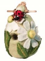 DZI Handmade Designs Ladybug Felt Birdhouse