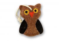 Loofah Art Owl