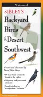 Steven M. Lewers & Associates Sibley's Backyard Birds of the Desert Southwest