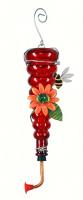 Sunset Vista Designs Whispering Wings Bees Hummingbird Feeder - Red Bottle