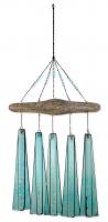 Sunset Vista Designs Turquoise Sea Glass Wind Chime