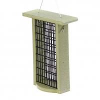 Bird's Choice "Green Solutions" Recycled Plastic Green Suet Feeder with Two Cakes