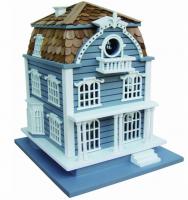 Home Bazaar Sag Harbor Birdhouse - Blue with Mansard Roof