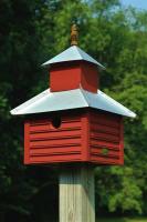 Heartwood Rusty Rooster Birdhouse, Redwood with Galvanized Roof
