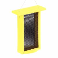 Bird's Choice "Green Solutions" Recycled Plastic Yellow Tall Finch Bird Feeder