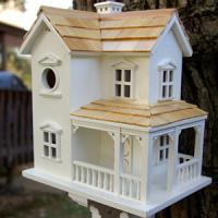 Home Bazaar Prairie Farmhouse Birdhouse with Mounting Bracket