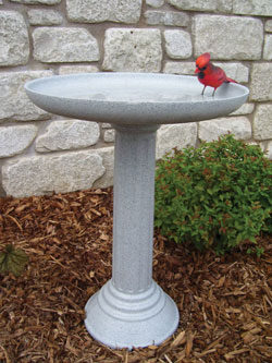 pedestal birdbath